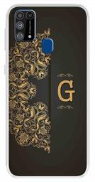 Amazon Brand - Solimo Designer Multicolor Black Pattern Alphabet-G Printed Soft Back Case Mobile Cover for Samsung Galaxy M31