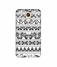 Amazon Brand - Solimo Designer Black Multi Patterns 3D Printed Hard Back Case Mobile Cover for Gionee X1