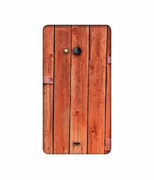 Amazon Brand - Solimo Designer Wooden Door 3D Printed Hard Back Case Mobile Cover for Microsoft Lumia 540