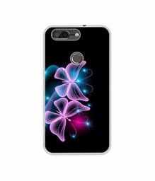 Amazon Brand - Solimo Designer Butterflies Neon Light UV Printed Soft Back Case Mobile Cover for InFocus Vision 3 Pro