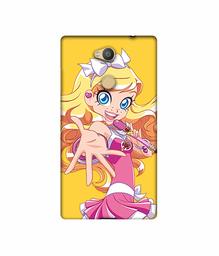 Amazon Brand - Solimo Designer Singing Girl Vector 3D Printed Hard Back Case Mobile Cover for Sony Xperia L2