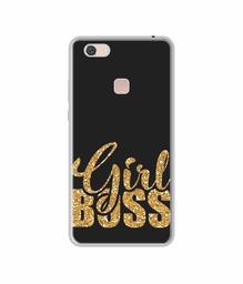 Amazon Brand - Solimo Designer Sparkle Girl Boss UV Printed Soft Back Case Mobile Cover for Vivo Z10