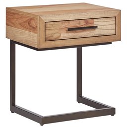 Amazon Brand – Rivet Fisher Rustic Wood Nightstand, 22