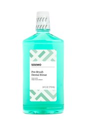 Amazon Brand - Solimo Pre-Brush Dental Rinse, Green Mint, 24 Fluid Ounce