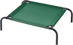 AmazonBasics - Cama para mascotas anticalor elevada, XS, Verde