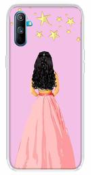 Amazon Brand - Solimo Designer Multicolor Girl Star Design Printed Soft Back Case Mobile Cover for Realme C3