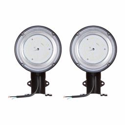 AmazonBasics - Luz LED de granero (35 W, de anochecer a amanecer con fotocélula, 4000 lúmenes, 50000 horas, luz de día, 2 unidades)