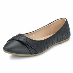 Flavia Women's Black Ballet Flats-4 UK (36 EU) (5 US) (FL-98/BLK)