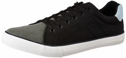 Amazon Brand - Symbol Men's Black PU Sneakers-11 UK (45 EU) (12 US) (AZ-YS-149)