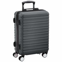 AmazonBasics Premium Hardside Spinner - International Carry-on, Grey