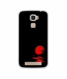 Amazon Brand - Solimo Designer Red Moon UV Printed Soft Back Case Mobile Cover for Lyf Water 9