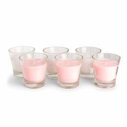 Amazon Brand - Presto! Candle Set Floral Garden/Fresh Linen Votive Gift Set , Medium - Set of 6