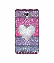 Amazon Brand - Solimo Designer Stone Heart UV Printed Soft Back Case Mobile Cover for Micromax Bolt Selfie Q424