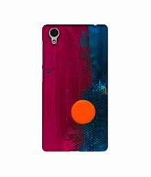 Amazon Brand - Solimo Designer Pink and Blue Brush Texture 3D Printed Hard Back Case Mobile Cover for Vivo Y51L