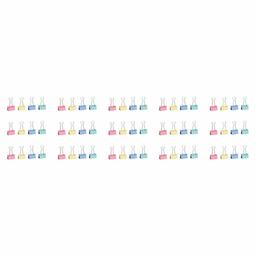 AmazonBasics Coloured Binder Clips, Pack of 60 (25 mm)