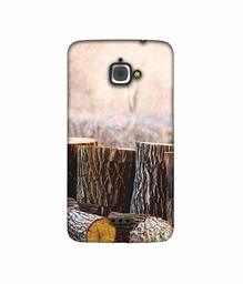 Amazon Brand - Solimo Designer Wood logs 3D Printed Hard Back Case Mobile Cover for InFocus M350