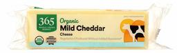 365 Everyday Value, Organic Mild Cheddar, Bar, 8 oz