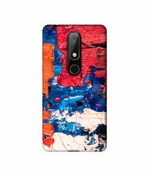 Amazon Brand - Solimo Designer Colors Texture 3D Printed Hard Back Case Mobile Cover for Nokia 6.1 Plus