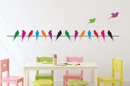 Amazon Brand - Solimo Wall Sticker for Living Room (Take The Wings & Fly Away, Ideal Size on Wall - 140 cm x 37 cm)