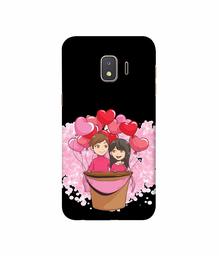 Amazon Brand - Solimo Designer Boy and Girl 3D Printed Hard Back Case Mobile Cover for Samsung Galaxy J2 Core