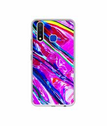 Amazon Brand - Solimo Designer Oil Color UV Printed Soft Back Case Mobile Cover for Vivo U20