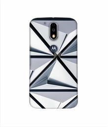 Amazon Brand - Solimo Designer Hexagon Texture 3D Printed Hard Back Case Mobile Cover for Motorola Moto G4 Plus (with Logo Cut)