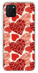 Amazon Brand - Solimo Designer Multicolor Heart Clip Art Red Pattern Design Printed Soft Back Case Mobile Cover for Samsung Galaxy Note 10 Lite