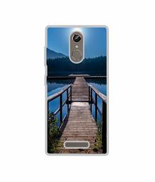 Amazon Brand - Solimo Designer Wooden Beach UV Printed Soft Back Case Mobile Cover for Gionee S6s