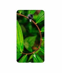 Amazon Brand - Solimo Designer Leaf Photography 3D Printed Hard Back Case Mobile Cover for OnePlus 3 / OnePlus 3T