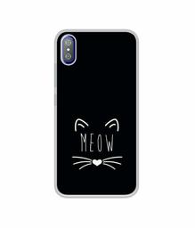 Amazon Brand - Solimo Designer Meow UV Printed Soft Back Case Mobile Cover for i Kall K8