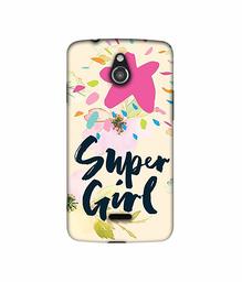 Amazon Brand - Solimo Designer Super Girl 3D Printed Hard Back Case Mobile Cover for InFocus M2