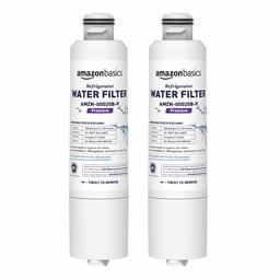 AmazonBasics Replacement Samsung DA29-00020B Refrigerator Water Filter Cartridge - Pack of 2, Premium Filtration (Renewed)