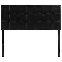 AmazonBasics Modern Tufted Vinyl Upholstered Headboard - Full, Black