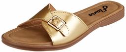 Flavia Women's Gold Fashion Slippers-7 UK (39 EU) (8 US) (FL/203/GLD)