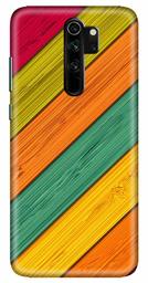 Amazon Brand - Solimo Designer Colorful Wooden Pattern 3D Printed Hard Back Case Mobile Cover for Xiaomi Redmi Note 8 Pro