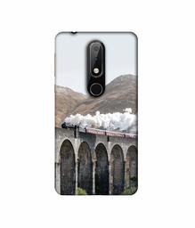 Amazon Brand - Solimo Designer Steam Train 3D Printed Hard Back Case Mobile Cover for Nokia 6.1 Plus