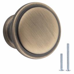 AmazonBasics Button Mushroom Cabinet Knob, AB1100-AB-10