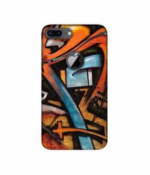 Amazon Brand - Solimo Designer Painting 3D Printed Hard Back Case Mobile Cover for Apple iPhone 8 Plus (with Logo Cut)