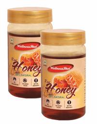 Wellness Shot 100% Natural Raw Honey, 250g(Pack of 2)