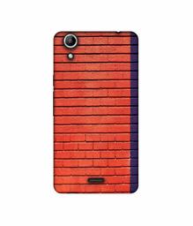 Amazon Brand - Solimo Designer Red and Purple Brick 3D Printed Hard Back Case Mobile Cover for Micromax Canvas Selfie 2 Q340