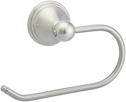 AmazonBasics Modern Euro Toilet Paper Holder - Satin Nickel