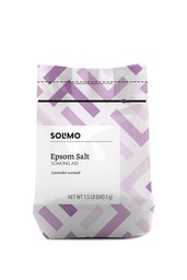 Amazon Brand - Solimo Epsom Salt Soaking Aid, Lavender Scented, 1.5 Pound