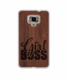 Amazon Brand - Solimo Designer Girl Boss On Wood UV Printed Soft Back Case Mobile Cover for Samsung Z4