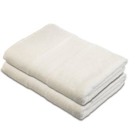 Pinzon - 550gsm Turkish Towel Set (Hand and Bath) - 100% Cotton - Cream, 2 Bath (70x140)