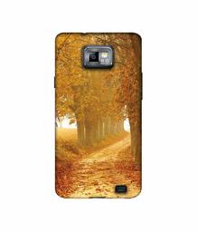 Amazon Brand - Solimo Designer Autumn Scene 3D Printed Hard Back Case Mobile Cover for Samsung Galaxy S2