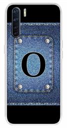 Amazon Brand - Solimo Designer Multicolor Button Jeans Alphabet-O Printed Soft Back Case Mobile Cover for Oppo F15