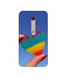 Amazon Brand - Solimo Designer Heart 3D Printed Hard Back Case Mobile Cover for Motorola Moto X Play