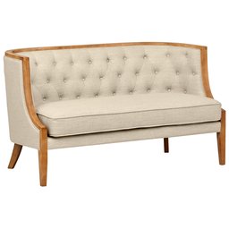 Amazon Brand – Stone & Beam Laurel Rounded Loveseat Sofa Settee Couch, 57.1