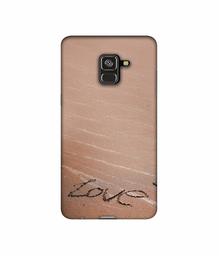 Amazon Brand - Solimo Designer Love 3D Printed Hard Back Case Mobile Cover for Samsung Galaxy A8 Plus