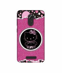 Amazon Brand - Solimo Designer Kitty with Glitter 3D Printed Hard Back Case Mobile Cover for Gionee A1 Lite